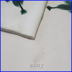 Rare Vtg Set 12 Hand Painted Mid Century Modern African Dancer Linen Luncheon