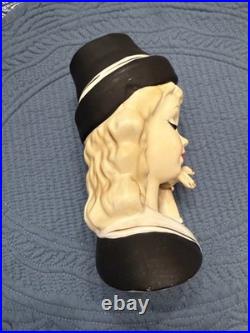 Rare Wreath Mark Lady Head Vase