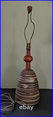 Rare antique Martz ceramic lamp, Marshall Studios, vintage mid-century modern