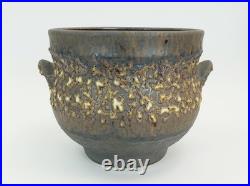 Rare large vintage jopeko PLANT STAND plant pot with base fat lava ceramic 1970s