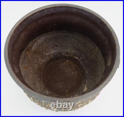 Rare large vintage jopeko PLANT STAND plant pot with base fat lava ceramic 1970s