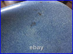 Rare lot of 4 Original Herman Miller Eames Fiberglass Shell Chairs Cerulean blue