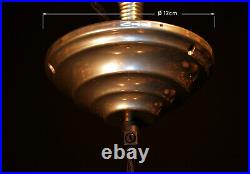 Rare mid-century modern Danish designer flying saucer three tiered light pendant