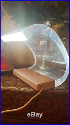 Rare original acrylic lamp lamp joe colombo 1962 original o-luce oluce