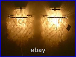 Rare original vintage pair VERNER PANTON FUN 2 WM wall lamps for J LUBER