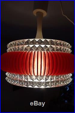 Rare space age 70s UFO sputnik mid century design bauhaus modernist ceiling lamp