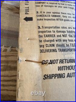 Rare vintage Mid-Century Modern Streamliner Model 315 Steel Rural Mailbox New