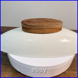 Raymor Capri Low Bowl Oval dish wamnut stand 1950s Michael Lax, vintage RARE