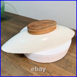 Raymor Capri Low Bowl Oval dish wamnut stand 1950s Michael Lax, vintage RARE