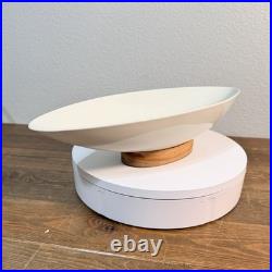 Raymor Capri Low Bowl Oval dish wamnut stand 1950s Michael Lax, vintage RARE