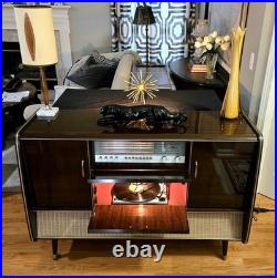 Restored Rare KUBA NAPOLI MCM MID CENTURY MODERN Record Player STEREO BAR