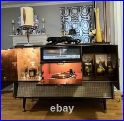 Restored Rare KUBA NAPOLI MCM MID CENTURY MODERN Record Player STEREO BAR