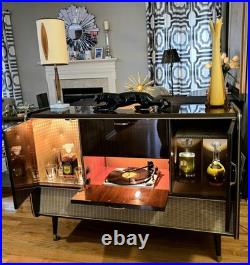 Restored Rare KUBA NAPOLI MCM MID CENTURY MODERN Record Player STEREO BAR