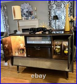 Restored Rare KUBA NAPOLI MCM MID CENTURY MODERN Record Player STEREO BAR