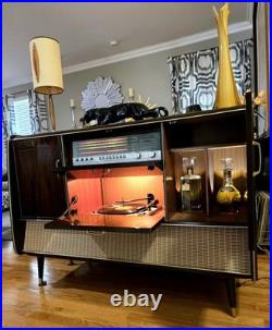 Restored Rare KUBA NAPOLI MCM MID CENTURY MODERN Record Player STEREO BAR