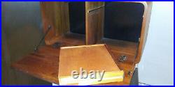 SET 2 RARE Danish MCM Solid TEAK Wood Modular Wall Units Desk and pull out type