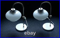 SET OF TWO RARE MID CENTURY MODERN table LAMPS