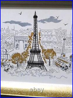 SPRINGTIME IN PARIS? VERY RAREPARIS Au PRINTEMPSFrench MCM TV Trays 4pc Set SPRINGTIME IN PARIS? VERY RAREPARIS Au PRINTEMPSFrench MCM TV Trays 4pc Set