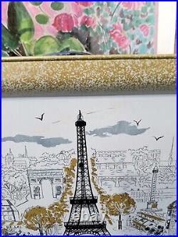 SPRINGTIME IN PARIS? VERY RAREPARIS Au PRINTEMPSFrench MCM TV Trays 4pc Set SPRINGTIME IN PARIS? VERY RAREPARIS Au PRINTEMPSFrench MCM TV Trays 4pc Set