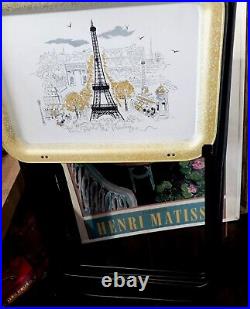 SPRINGTIME IN PARIS? VERY RAREPARIS Au PRINTEMPSFrench MCM TV Trays 4pc Set SPRINGTIME IN PARIS? VERY RAREPARIS Au PRINTEMPSFrench MCM TV Trays 4pc Set