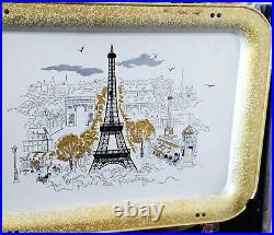SPRINGTIME IN PARIS? VERY RAREPARIS Au PRINTEMPSFrench MCM TV Trays 4pc Set SPRINGTIME IN PARIS? VERY RAREPARIS Au PRINTEMPSFrench MCM TV Trays 4pc Set
