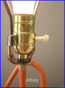 SUPER RARE! LAUREL SWING ARM TABLE LAMP! ATOMIC GIO PONTI 50s MID CENTURY MODERN