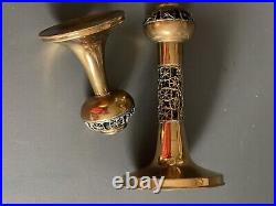 Sarpaneva Candle stick SET Copper Mid Century Modern PITSI Pattern RARE Finland