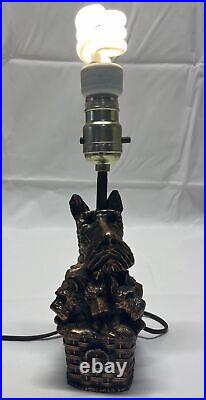 Scottish Terrier Lamp Copper Mid Century Modern Dog 1950's Rare Vintage Scottish Terrier Lamp Copper Mid Century Modern Dog 1950's Rare Vintage