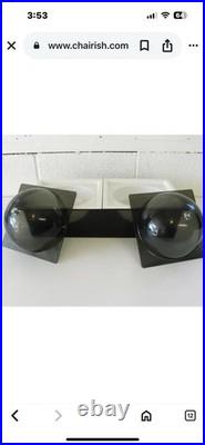 Set Of 3 RARE Mid Century MCM Modern Double Dome Serving Dish 1 Single 2 Double