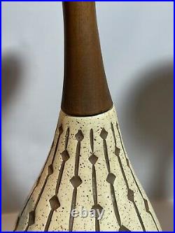 Set Of John C Virden Mid Century Modern Ceramic Pendant Hanging Lamps Light Rare