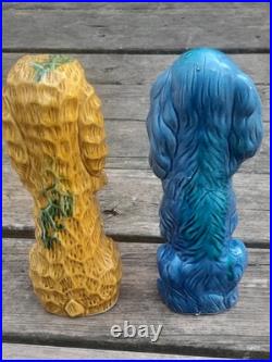 Set of Vintage 1960s Mid Century Modern Ceramic Cocker Spaniel Decor 10.5 Rare Set of Vintage 1960s Mid Century Modern Ceramic Cocker Spaniel Decor 10.5 Rare