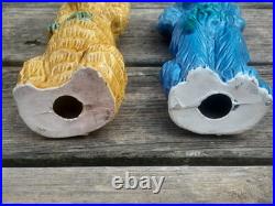 Set of Vintage 1960s Mid Century Modern Ceramic Cocker Spaniel Decor 10.5 Rare Set of Vintage 1960s Mid Century Modern Ceramic Cocker Spaniel Decor 10.5 Rare