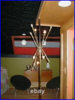 Sputnik Floor Lamp Mid Century Modern Rare Tension Pole light