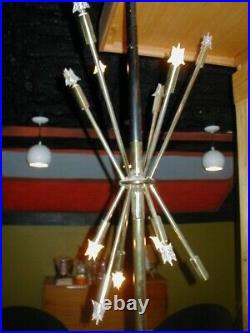 Sputnik Floor Lamp Mid Century Modern Rare Tension Pole light