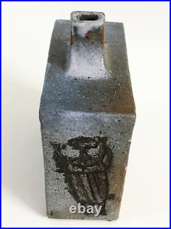 Steve Salisian MID Century Modern Studio Art Pottery Sgraffito Figural Vase