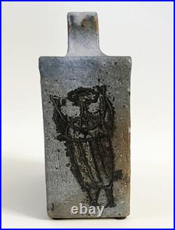 Steve Salisian MID Century Modern Studio Art Pottery Sgraffito Figural Vase