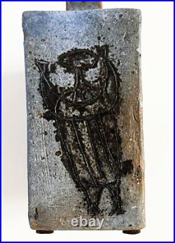 Steve Salisian MID Century Modern Studio Art Pottery Sgraffito Figural Vase