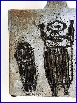 Steve Salisian MID Century Modern Studio Art Pottery Sgraffito Figural Vase