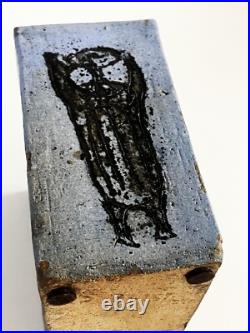 Steve Salisian MID Century Modern Studio Art Pottery Sgraffito Figural Vase