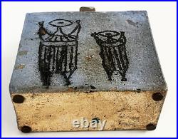 Steve Salisian MID Century Modern Studio Art Pottery Sgraffito Figural Vase