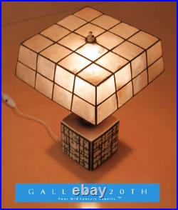 Super Rare! MCM Abstract Squares Cube Lamp! Raymor 50's 60's Vtg B&w MID Century