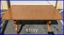 Tomlinson Mid Century Modern RARE FACE VENEERS Expanding Dining Table 1ofaKind