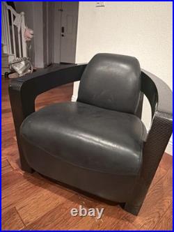 ULTRA Rare Timothy oulton MARS MK4 Carbon Fiber Leather Lounge Chair