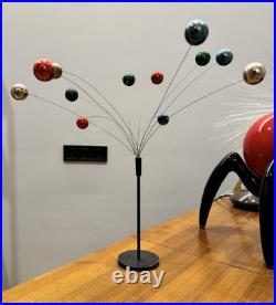 USSR Vintage Atomic Table Mobile Plastic Balls Metal Wires and Base Pop Art Rare
