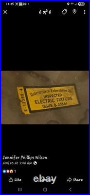 Ultra Rare Vintage 1959 XL Pair 19in mid century modern Moe lighting fixtures