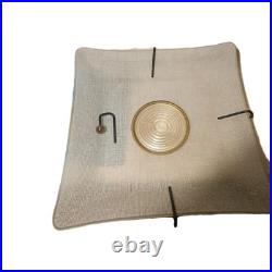Ultra Rare Vintage 1959 XL Pair 19in mid century modern Moe lighting fixtures