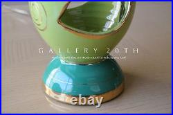 Ultra-rare! C. A. L. Italy Biomorphic Lamp! MID Century Modern Green Vtg Atomic