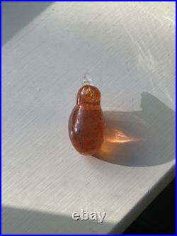 Unique and rare Kaj Franck Art glass Kiwi bird multicolored MCM art glass Notsjo