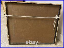 Unknown Unsigned Mystery MCM Mid Century Modern Abstract Impasto Rare Painting