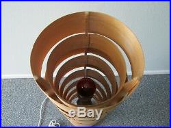 VERY RARE Original 1960s Hans-Agne Jakobsson Wood Floor Lamp for AB Ellysett 37